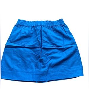J. Crew Linen Mini Skirt blue size 8